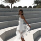 Short Wedding Dress with a Decorative Skirt with 3D Flowers Bridal Gowns Vestido De Novia Mermaid Princess Court Train