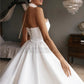 Vestido de novia sencillo, corto, corto, blanco, de talla grande, Vestidos de novia hasta la rodilla, Vestidos de novia, Vestidos de princesa