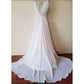 Vestido De Noiva Boho Wedding Dress Beach Wedding Dresses Sleveless V Neck Simple Bridal Dress Robe De Soiree