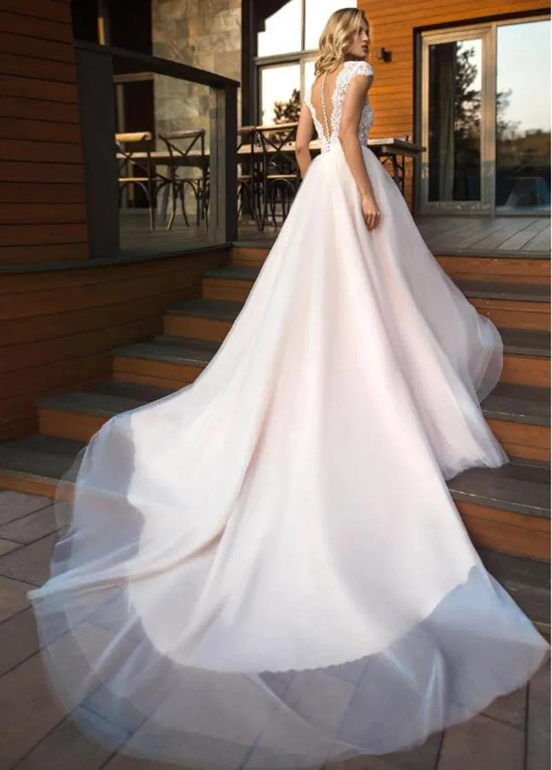 Vestido Novia Vestido De Novia Bohemio Con Cuello En V, Sin Mangas, Sirena, Playa  Vestido Ceremonia Mujer, image size:800x1117