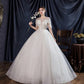 Gryffon Wedding Dress Luxury Beads Sequins Lace Up Ball Gown Classic Bridal Gown Princess Vestido De Noiva Customize