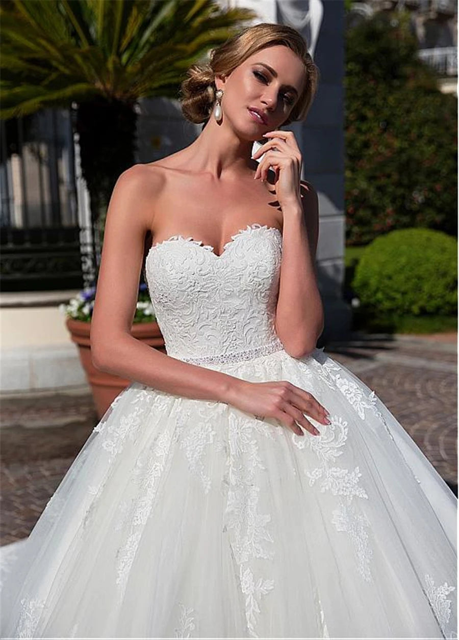 Attractive Off-the-shoulder Neckline Ball Gown Wedding Dress Lace Appliques & Beadings & Detachable Jacket vestido de noiva