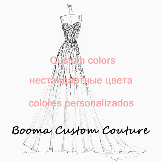 Boho A line Wedding Dress Sequined Feather Birde Dresses Strapless Side Leg Slit Tulle Bridals Formal Gowns Bespoke