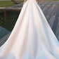 Lace Long Sleeves Satin Wedding Dresses A Line Bridal Gowns 2020 Modest Sheer Wedding Wear Custom Online