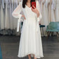 Short Wedding Dress Knee Length Long Sleeve Chiffon With Bow Robe De Marie Custom Made Charming Beach For Women New