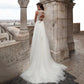 Wedding Dresses Sexy Spaghetti Backless Lace Appliques Bridal Gowns With Sheer Cape Bow Beach Wedding Gowns trouwjurk