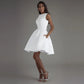 Gaun Pengantin Pendek 2021 Gaun Pengantin Putih Gaun Pengantin Putih Gaun Pesta Pernikahan Satin Berkualitas Tinggi