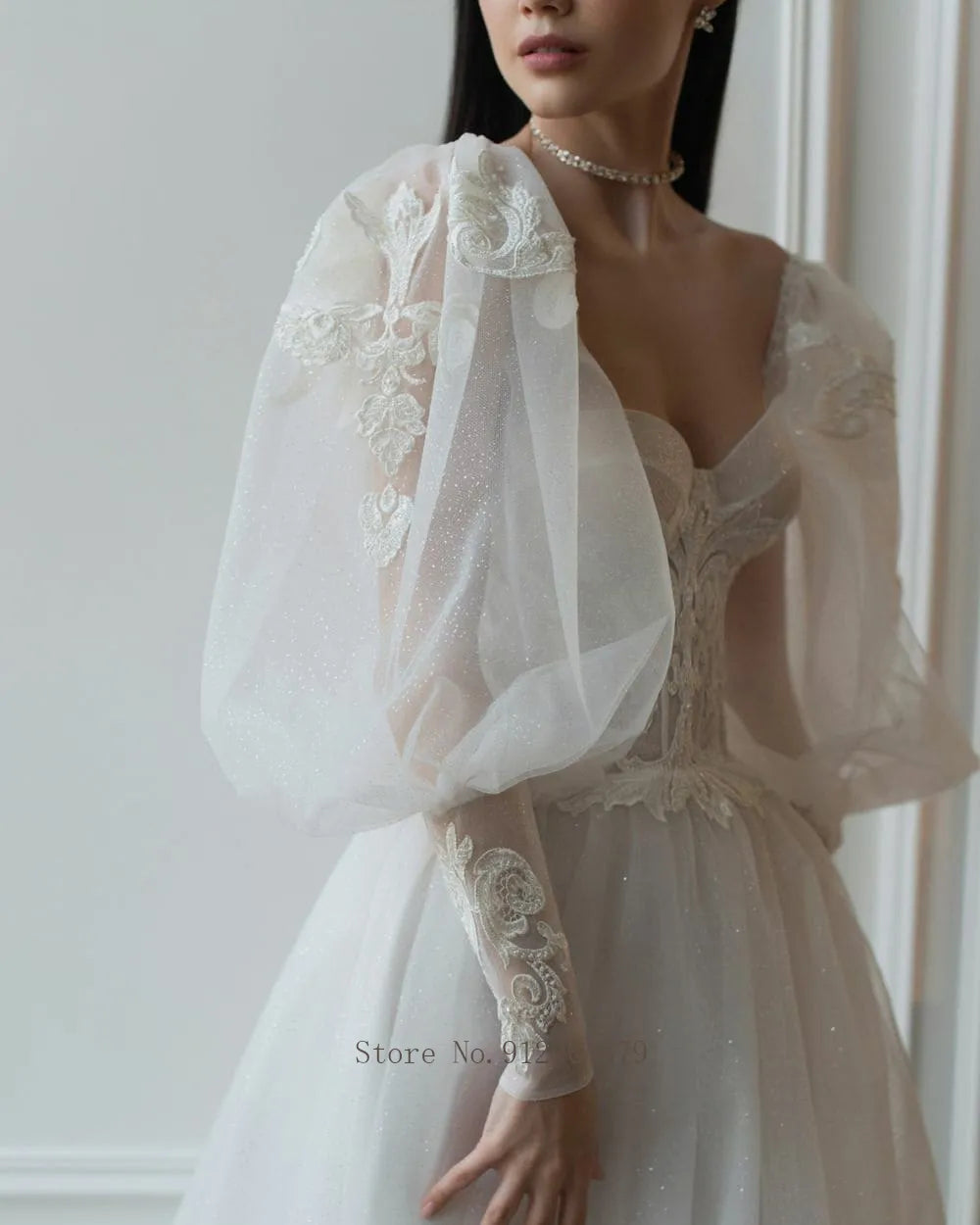 Fairy Boho Wedding Dresses Puff Lengan Puteri Vintage Bride Dress Lace Wedding Gowns Corset Back Strapless Robe de Mariee