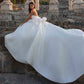 Wedding Dresses Sexy Strapless Open Back Lace Satin Bridal Dress Beach Wedding Gowns Custom Made Robe De Mariee