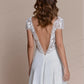 Vintage novo vestido de noiva curto até o joelho traseiro sexy para mulheres vestidos de noiva Robe de Marieage V-Bridal White Sexy Bridal