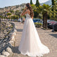 Linia koronkowe sukienki ślubne seksowne bez pleców rękawów ślubnych sukienki ślubne księżniczki dla panny młodej plus rozmiar