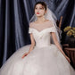 Pakaian Perkahwinan Lxuury Pearl O-Neck Wedding Gown Lace Up Ball Gown Classic Sequin Tulle Vestido De Noiva Plus Saiz