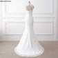 Nuevo Simiple Mariage vestidos de encaje vintage vestido de novia de sirena de talla grande vestido de novia hecho a medida