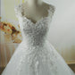 ZJ9076-C White Ivory Pearls Wedding Dresses With Lace Bottom For Brides Dress Plus Size 2-26W