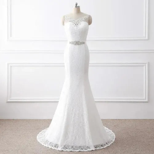 Iustrous Satin and Lace Flowers Very Sexy Backless Mermaid Wedding Dresses vestidos de noiva robe de mariage 14w