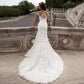 Robes de mariée sirène élégante dentelle ivoire robe de mariée épaules dénudées chérie Vintage pays robes de mariée grande taille