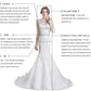 High Neck Mini Wedding Dress Long Sleeve Bridal Gown Illusion Robe De Mariée Lace Applique Tull Bride Party Dress