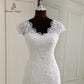 Vestidos elegantes Sereia Mangas de vestido de noiva Mangas de estilo Apliques de renda de estilo vestidos de noiva Modern vestidos de noiva vestido branco elegante