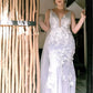 Gaun Perkahwinan Mermaid Vintage V-Neck Backless Lace Appliques 3D Flowers Country Bridal Gown Plus Saiz Custom Made