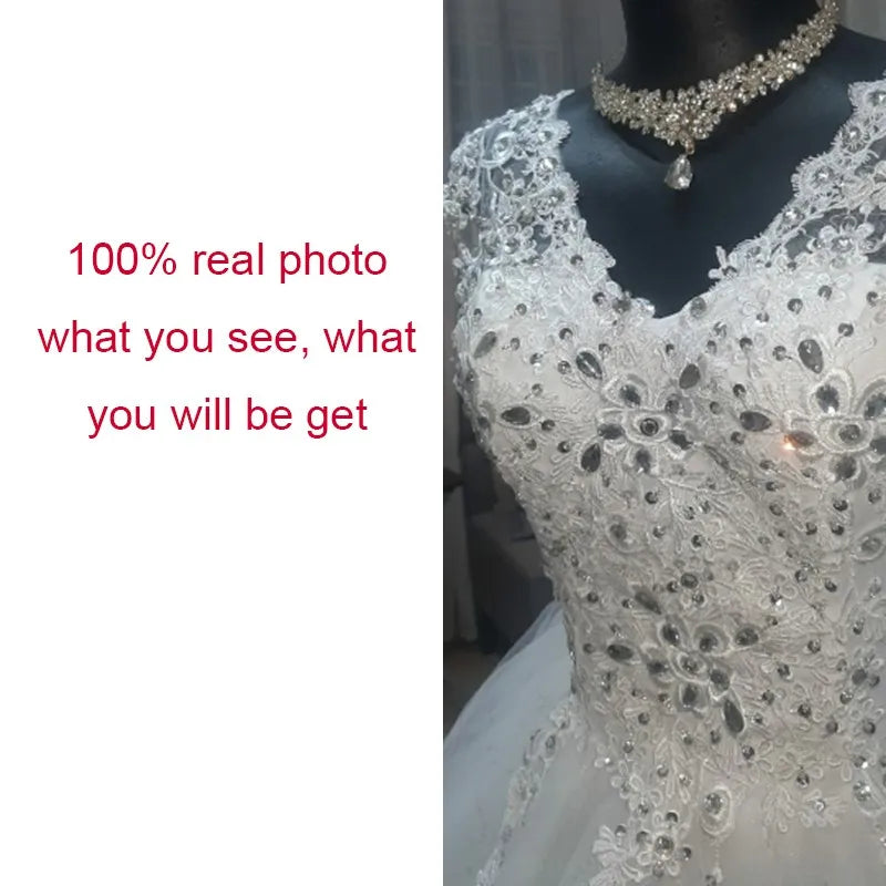 Suknia ślubna Gryffon seksowna koronkowa w szyku haft haftowa boczna suknia kulowa księżniczka sukienki ślubne vestido de noiva plus size