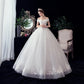 GRYFFON WEDDING GOWNS BOAT NEGHT NECK LEACT LEACE UP BALL GOWN OFF THE BUARAN PERKHIDMAT