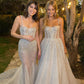 Vestidos de noiva de lantejoulas brilhantes Spaghetti tiras do vestido de noiva da praia de coração A-line & Mermaid Vestidos de noiva