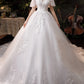 Wedding Dress New Vestido De Noiva Classic O-neck 1m Long Train Ball Gown Batwing Sleeve Princess Robe De Mariee Customize