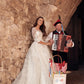 Full Lace Wedding Dresses Beach Boho Bridal Gown Plus Size Half Sleeve O-nek illusion Wedding Gown Custom Made Vintage