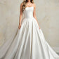 Stunning Wedding Dress Bow Court Train Dress Mermaid Modern Satin Vestido De Novia Satin Princess Gown