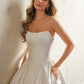 Stunning Wedding Dress Bow Court Train Dress Mermaid Modern Satin Vestido De Novia Satin Princess Gown