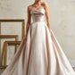 Simply Flawless in Pink Satin Vestido De Novia Wedding Dress Bow Court Train Dress Mermaid Modern Satin Princess Gown