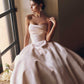 Simply Flawless in Pink Satin Vestido De Novia Wedding Dress Bow Court Train Dress Mermaid Modern Satin Princess Gown