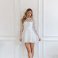 Modern Mini A-Line Wedding Dress Vestido De Novia Train Simple Dress Satin  Bow Court Bridal Gown