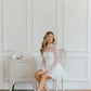 Modern Mini A-Line Wedding Dress Vestido De Novia Train Simple Dress Satin  Bow Court Bridal Gown