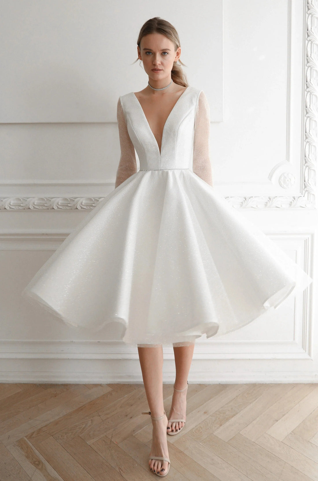 White Wedding Dress Mermaid Princess Bow Court Train Modern Gown Satin Vestido De Novia Satin