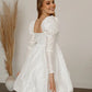 Ruffles Princess Wedding Dress Modern Vestido De Novia Bow Court Train Dress Mermaid Gown Satin