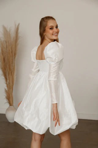 Ruffles Princess Wedding Dress Modern Vestido De Novia Bow Court Train Dress Mermaid Gown Satin