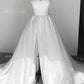 Light Ivory Wedding Dress Court Train Simple Bow Satin Vestido De Novia Mermaid  Skirt PrincessDress Bridal Gown