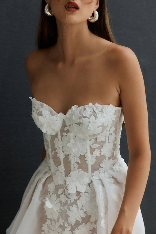 Sexy Mini a-ligne robes De mariée dentelle fleurs chérie sans manches robes De mariée femmes Robe De mariage Robe De fête De mariage