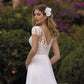 Gorgeous Boho Wedding Dress Vestido De Novia Bridal Gown Court Train Modern Mermaid Bow Princess Satin