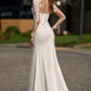 Sexy V-Neck Wedding Dress Sleeveless Mermaid For Women Satin Simpl Beach Civil Bridal Gown Zipper Customize To Measures Robe