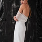 Off-the-Shoulder Strapless Sequin Wedding Jumpsuit Modern Wedding Dress Gown Satin Princess Bridal Mermaid Bow Satin Court Train Sleeves Vestido De Novia