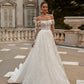 Short Wedding Dress with Off-the-Shoulder Long Sleeves and a Detachable A-Line Skirt with train Vestido De Novia Mermaid Princess Court Train Satin Modern White Sleeves Bridal Gowns