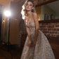 Sequin Wedding Dress Vestido De Novia Satin Mermaid Princess Bridal Gown Bow  Simple Court Train Dress