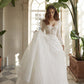 Elegant Wedding Dresses Sweetheart Detachable Long Sleeves Women's Wedding Party Gowns Bridals Dresses vestidos de novia