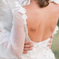 Abiti da sposa Mini Principessa Appliques Lunga maniche a sbuffi con abiti da ballo con spose magne