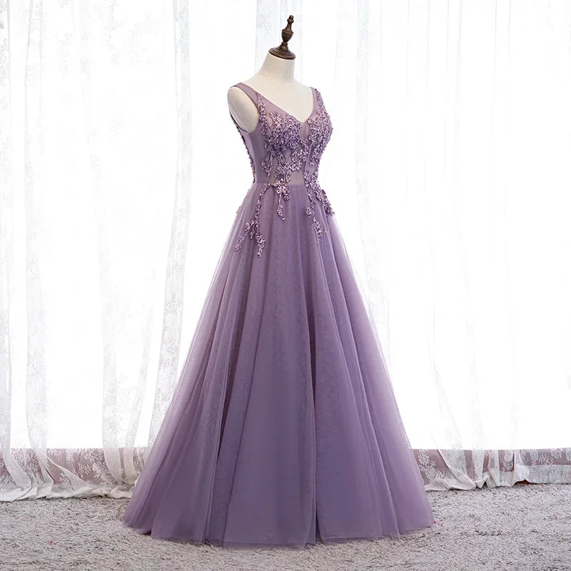 Prom Party Homecoming Cocktail Evening Ball Gowns Formal Dress Women Elegant Luxury Evening Dress Dresses Gala Customized PURPLE