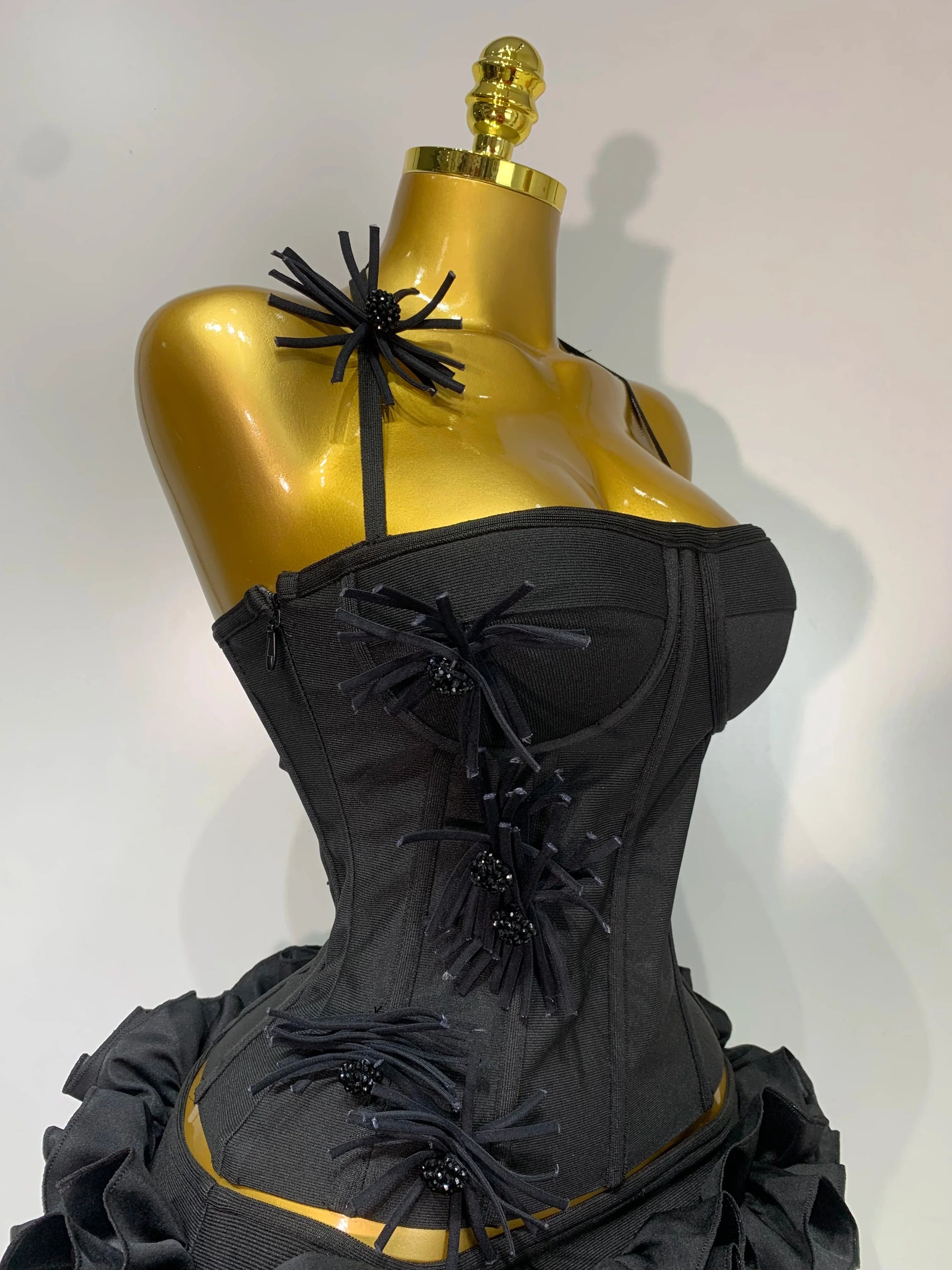 Women Sexy Halter Prom Gown Fashion Celebrity Club Party Two Piece Set Cocktail Elegant Luxury Birthday Party Bandage Outfit