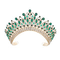 Baroque Queen Crowns For Wedding Crystal Bridal Tiara Crown For Pageant Miss Universe Party Prom Wedding Hair Jewelry Headdress as picture 2