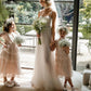 Glitzer Schatz Hochzeitskleid Spaghetti -Träger eine Linie Chic bodenlange Brautkleid Robe de Mariee Vestios de Novia Anpassung